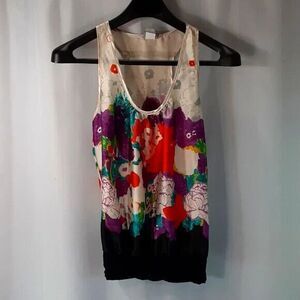 Daytrip top women's size medium satin floral *